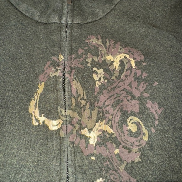 Amber Sun women’s petite cotton stretch full zip sweater hunter green SP - Picture 5 of 10